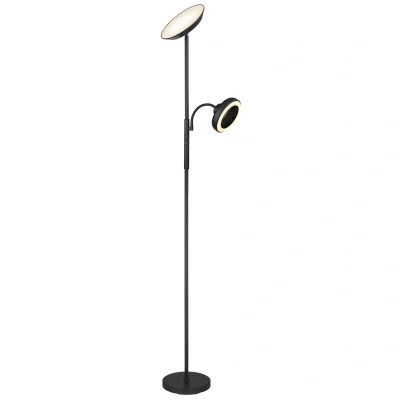 Image of Davyd Mother &amp; Child Lamp Matt Black LED Dimmable 2700 6500K Touch Dimmer