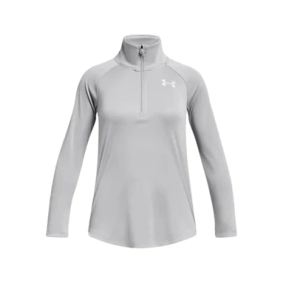 Image of Under Armour TECH Graphic Long sleeved top for kids, Size: 6y, Hellgrau silber