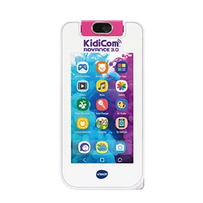 Image of VTech Kidicom Advance 3.0 (Pink), Learning Toy &amp; Safe Communication Device for Children Featuring e Books, Camera, Friendly Apps, Games and More, Suitable Boys Girls 4, 5, 6, 7 +