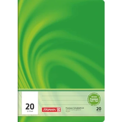 Image of Brunnen 104442002 School Notebook A4 Vivendi (32 Pages Blank with Lined Sheets Line Style 20)