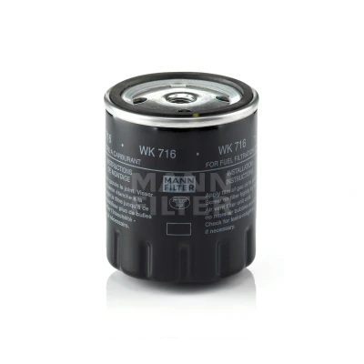 Image of 9975337 Fuel Filter MANN WK 716 Spin on MERCEDES BENZ: T1 Platform/Chassis, G Class Off Road, W123 Saloon