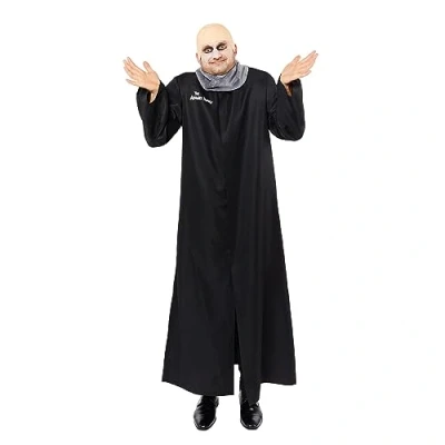 Image of Amscan 9917660 Men&#039;s Official Uncle Fester Addams Halloween Fancy Dress Costume Size: Medium