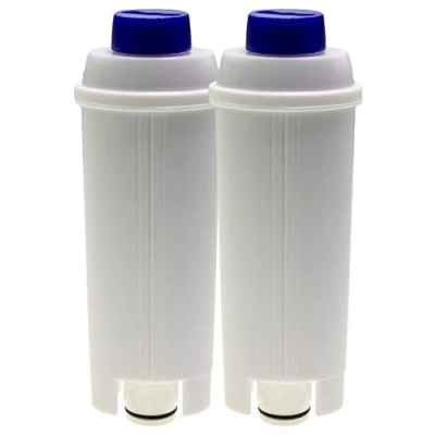 Image of 2 x Water Filters Compatible with DeLonghi Autentica ECAM23 Dedica Dinamica Eletta ESAM6720 Maestosa Perfecta PrimaDonna Magnifica S Equivalent to DLSC002 (14465)