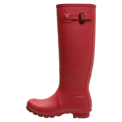 Image of Hunter Original Tall, Women&#039;s Wellington Boots, Red (Military Red), 7 UK (41 EU)