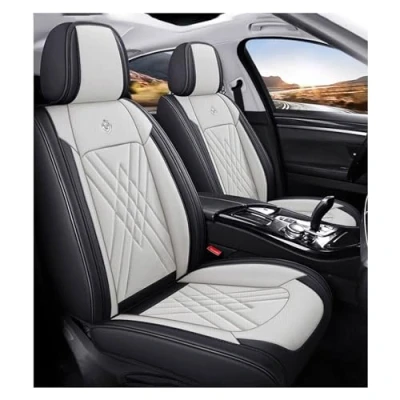 Image of MFKFragrance Car Cover Seats Full Set for MG ZS MG4 MG5 EV 2022 2023 2024, Waterproof Seat Covers, Leather Cushion Protectors, Airbag Compatible (Color : C)
