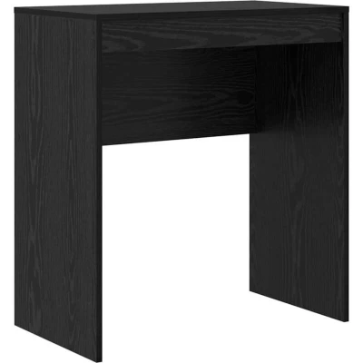 Image of vidaXL Writing Desk Black Oak Engineered Wood 70 x 40 76 cm