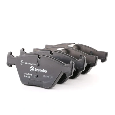 Image of 7967D1061 Brake pad set BREMBO P 06 040 prepared for wear indicator with piston clip without accessories BMW: 1 Hatchback, 3 Saloon, Hatchback