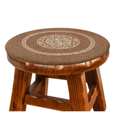 Image of MCNDSI Round Chair Cushion 40cm/35cm/45cm Thick Seat Pad Dining Garden Pads Stool Cushions for Kitchen(K6,14inch/35cm)