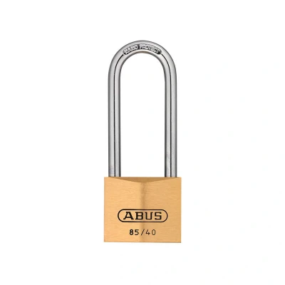 Image of Abus 85/40mm Brass Padlock 63mm Long Shackle Carded ABU8540LSC