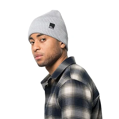 Image of Jack Wolfskin Unisex Essential Beanie Hat Grey Heather