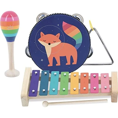 Image of Vilac Andy Westface 7409 Rainbow Music Set, Multi Coloured