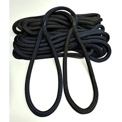 Image of Rota Marine Double Braid 16mm Dockline Polyester on Mooring rope Dock Lines READY TO USE (Navy Blue, 10mt)