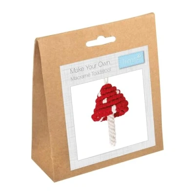 Image of Trimits Make Your Own Macramé Decoration Kit, Toadstool