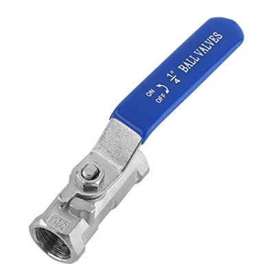 Image of Walfront SS304 Stainless Steel Ball Valve Lever 1000PSI BSP Female Thread 1/4&quot;