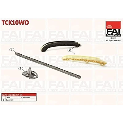 Image of 03D109229 Timing Chain Kit FAI AutoParts TCK10WO without gears, gaskets/seals Simplex, Bolt VOLKSWAGEN: Polo IV Hatchback, Fox Hatchback