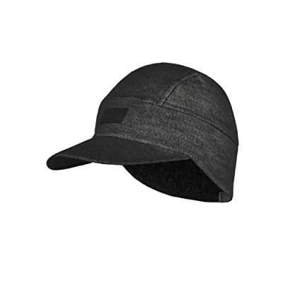 Image of Buff Unisex Khaki Merino Wool Fleece Hat, charcoal, One Size UK