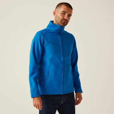 Image of Regatta Professional Men&#039;s Uproar Interactive Wind Resistant Softshell, Navy/Navy, size XXX Large