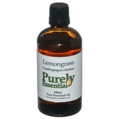 Image of Lemongrass Essential Oil 100ml, Pure and Natural, Purely
