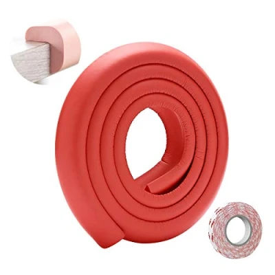 Image of SONARIN Baby Safety Edge &amp; Corner Guards,2M/6.6ft Protectors Furniture Table L Shape with Strong Adhesive Tape,Colorful Child Protection(Red)