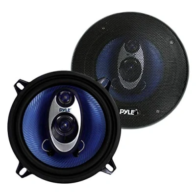 Image of Pyle PL53BL Car Speakers 5.25 Inch Pair Upgraded Blue Poly Injection Cone Triaxial 200 Watt Peak