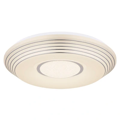 Image of Pillo Decorative Flush Ceiling Light White LED Dimmable 3000 6000K Remote Control