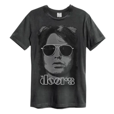 Image of Amplified Unisex Adult Mr Mojo Risin The Doors T Shirt (XL) (Charcoal)