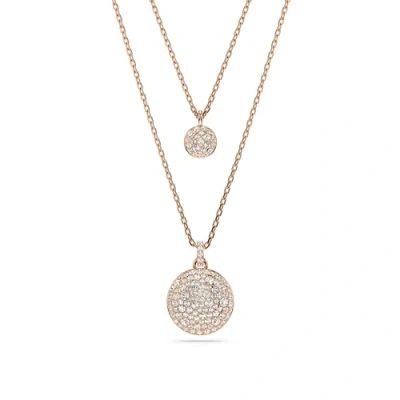 Image of Swarovski Meteora pendant 5683449 rose gold tone