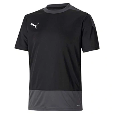 Image of PUMA Boys&#039; Team Goal 23 Training Jersey Jr T Shirt, Black Asphalt, 128