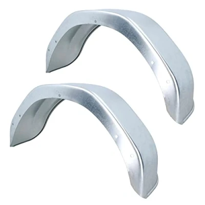Image of AB Tools 10&quot; Trailer Mudguard Galvanised Steel/Wing/Fender (Pair) TR014