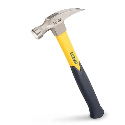 Image of Estwing EMRF16S 16oz Sure Strike Straight Claw Hammer, Smooth Face, Fibreglass Shaft