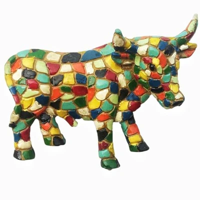 Image of 3D Mosaic Bull Spain Fridge Magnet Souvenir Gift Decoration Magnetic Sticker Collection
