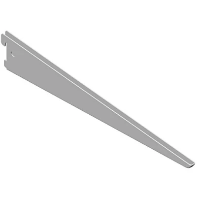 Image of Element System U beam Shelf support 2 row, pieces, 5 Dimensions, 3 colors, wall rail, white,