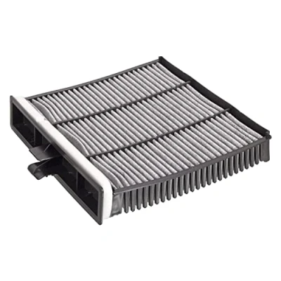 Image of 272772435R, 2727772435R, 7701055110, 7701064237, 8671018402 Pollen Filter FEBI BILSTEIN 104813 Insert, Activated Carbon 239mm 237mm 40mm