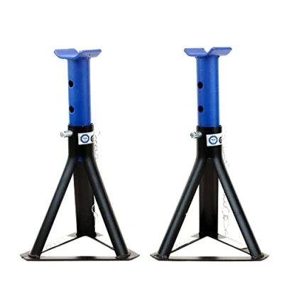 Image of Streetwize Pair of 2 Tonne Heavy Duty Steel Fixed Base Axel Stands Adjustable Range of: 240mm to 360mm Perfect For Raising Cars, ATV, 4x4&#039;s Vehicle Stand Lifting Tool SW2TAS