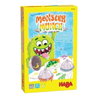 Image of HABA 306555 Monster Munch A Yummy &amp; Yucky Memory Game for 2 4 Players Ages 5 years and Up English Version (Made In Germany).