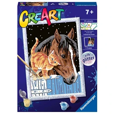 Image of Ravensburger CreArt Series D Unusual Friends, Paint 7+ Years, 202171