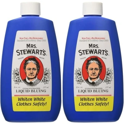 Image of Mrs. Stewart&#039;s Concentrated Liquid Bluing Great for Laundry 8 ounce Bottle (Pack of 2)