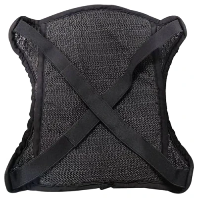 Image of Rhinenet Motorcycle Cool Seat Cover for Sun, Breathable Mesh Motorbike Scooter Airflow Cushion Pad Universal Anti slip Moped Saddle Protector 15 x 12.6 inches (Black)