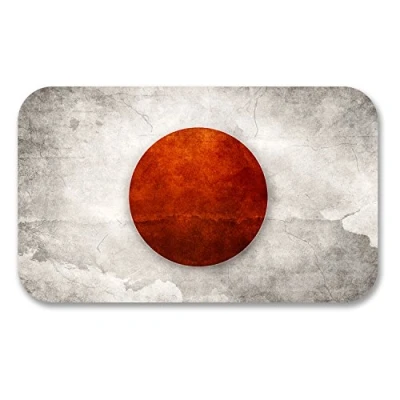 Image of 2 x 10cm Japan Japanese Flag Vinyl Stickers Decal Laptop Car Bike JDM #6193 (10cm Wide 6cm Tall)