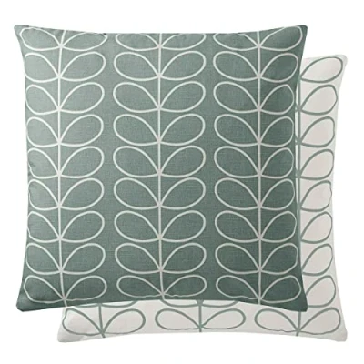 Image of Orla Kiely Linear Stem Large Cushion, 50x50cm Colour: Cool Grey