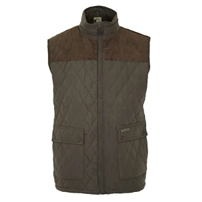 Image of Champion Mens Country Estate Arundel Fleece Lined BodyWarmer Olive M