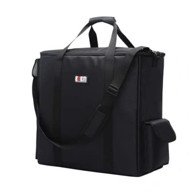 Image of BUBM Desktop Computer Carrying Case, Padded Nylon Carry Tote Bag for Transporting Tower PC Chassis, Keyboard, Cable and Mouse