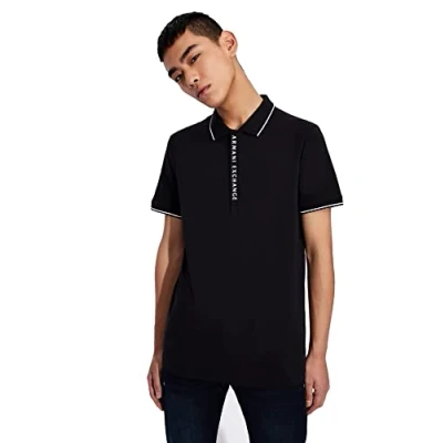 Image of Armani Exchange Polo shirt, Men&#039;s, Size: Large, Dark blue