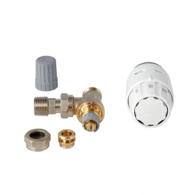 Image of Danfoss Ras C2 Angled Thermostatic Radiator Valve 10mm 013G605500