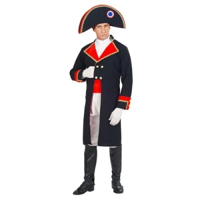 Image of Mens Napolean Costume Extra Large UK 46&quot; for Military Army War Fancy Dress