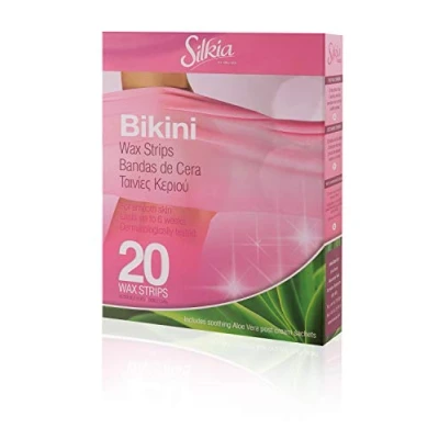Image of SILKIA BIKINI WAX STRIPS 20 ST