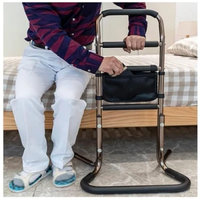 Image of WXPXYBF Stand Assist Aid For Elderly, Adjustable Standing Mobility Couch Chair Cane Ergonomic Safety Support Handle With Storage Pocket &amp; Daily Living Aids