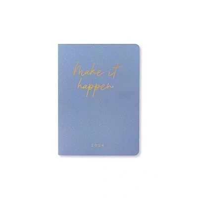 Image of Letts Inspire A6 week to view 2024 diary blue
