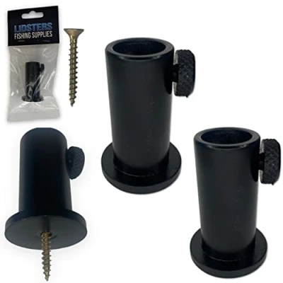 Image of 2 LFS Black Aluminium Stage stand For 16mm Carp Coarse Fishing Fits Bank Sticks