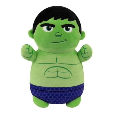 Image of Squishmallows Original Marvel Spidey and His Amazing Friends 10 Inch Hulk HugMees Medium Sized Ultrasoft Official Jazwares Plush